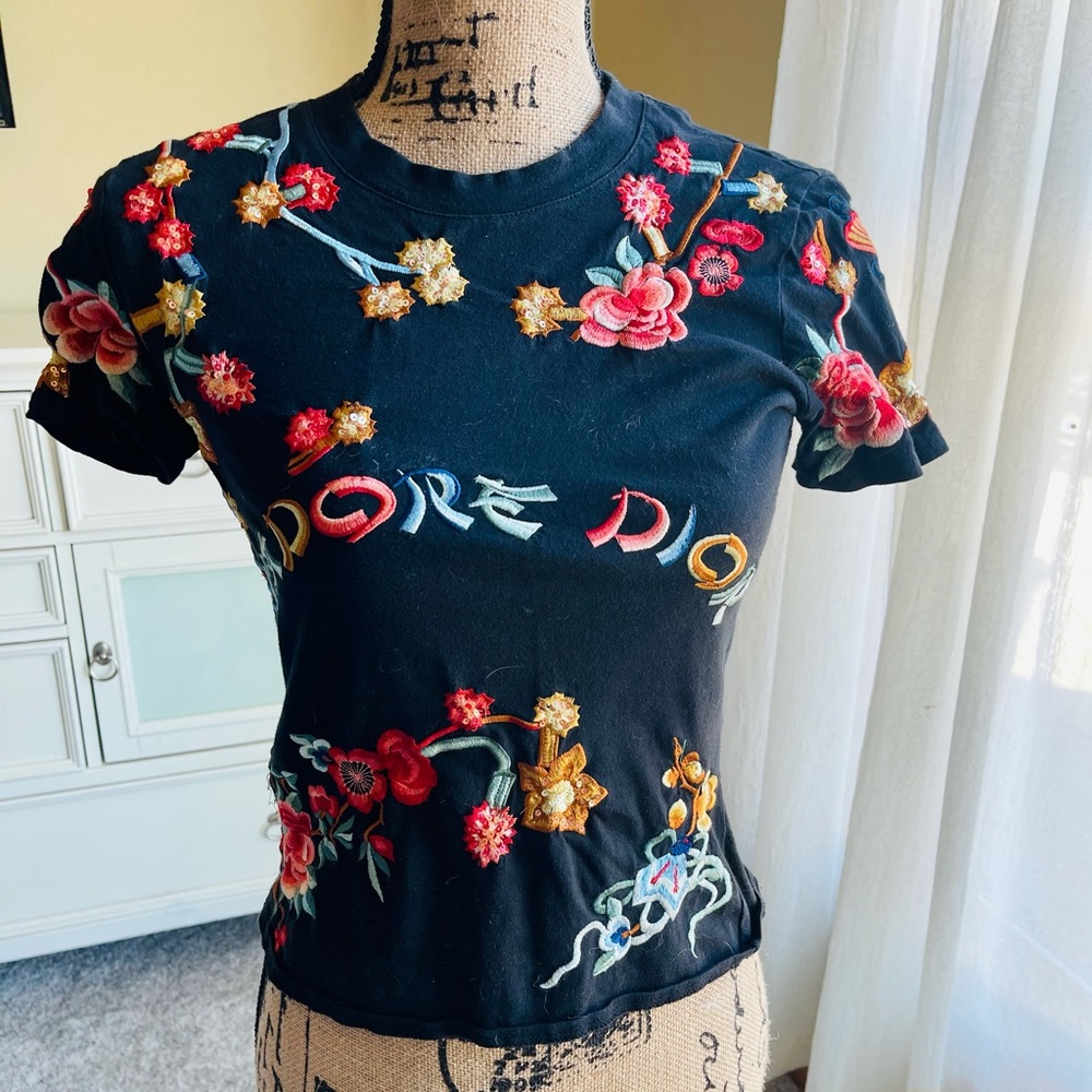 Christian Dior T-Shirt John Galliano Embroidery